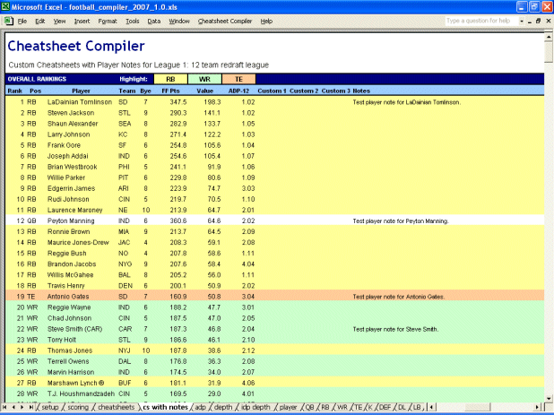 Cheatsheet Compiler - Cheatsheets with Notes Tab